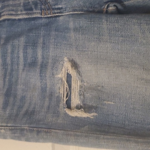 Moussy Vintage Faded Blue Ripped Light Blue Distressed Skinny Jeans Womens Sz 23 - Picture 7 of 16